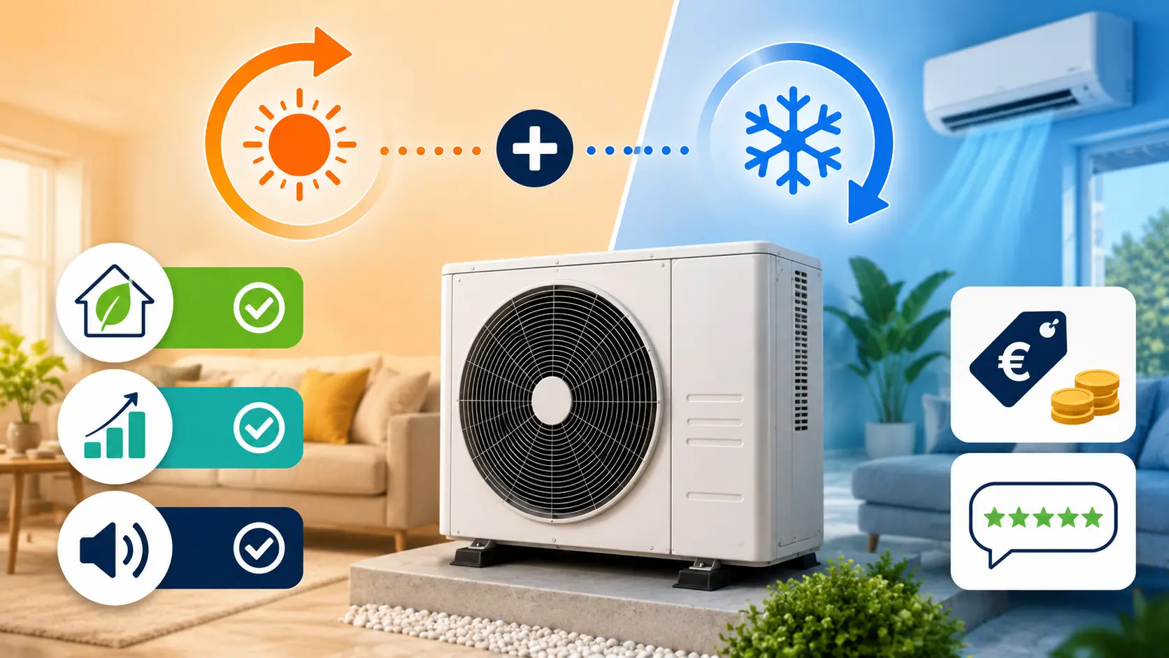 Pompe à chaleur réversible : chauffage + climatisation, prix et avis